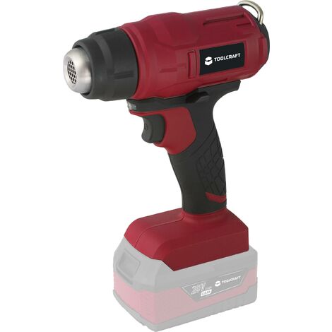 Pistolet à air chaud 550 °C TO7442358 – Débit d'air 200 l/min – Tension 18 V – Compatible avec batteries TOOLCRAFT TAWB-200