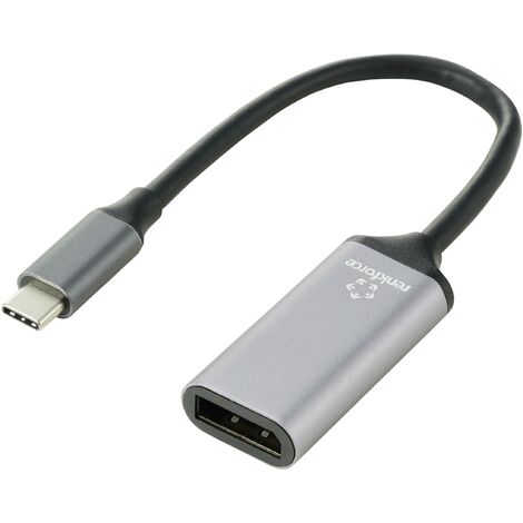 Câble adaptateur Renkforce USB-C® / DisplayPort USB-C® mâle, Prise femelle DisplayPort 0.15 m noir RF-5397866 blindage double Câble d'afficheur U X060222