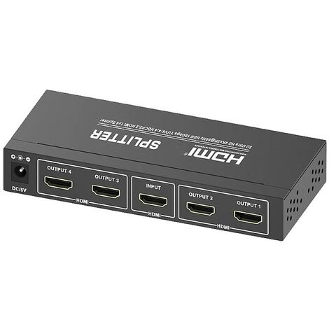 Nizirioo Répartiteur HDMI Commutateur HDMI : 8K @ 60 Hz, 4K @ 120 Hz Commutateur HDMI