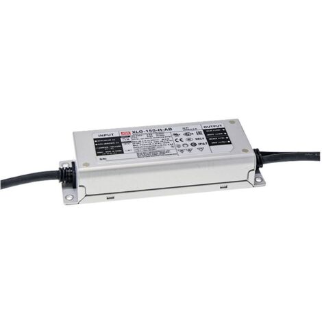 Mean Well XLG-150-24-A Driver de LED à tension constante, à courant constant 150 W 3.2 - 6.25 A 24 V/DC homologué pour les meubles, extérieur, cir Q125052