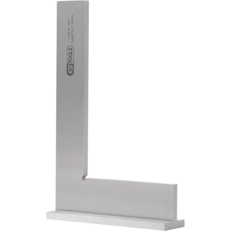 Ks Tools – Équerre à chapeau DIN 875/1 200mm en acier spécial – Tolérance de rectangularité précise – Pour usinage et contrôle de précision - X068662 (1/10)