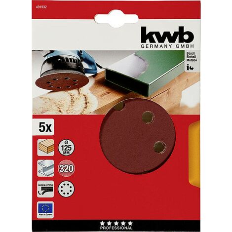 kwb 491932 Disque abrasif Diamètre 125 mm 5 pc(s) D229912
