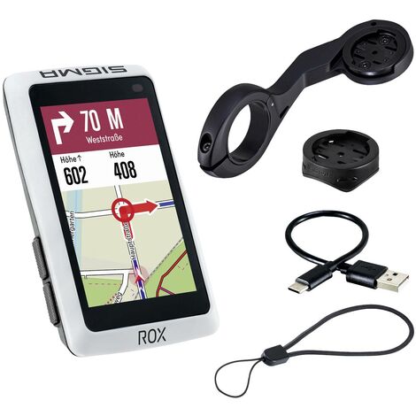 Sigma ROX 12.1 EVO Basic Set - White GPS de vélo vélo Europe Bluetooth®, GPS, GLONASS R750492 (1/5)