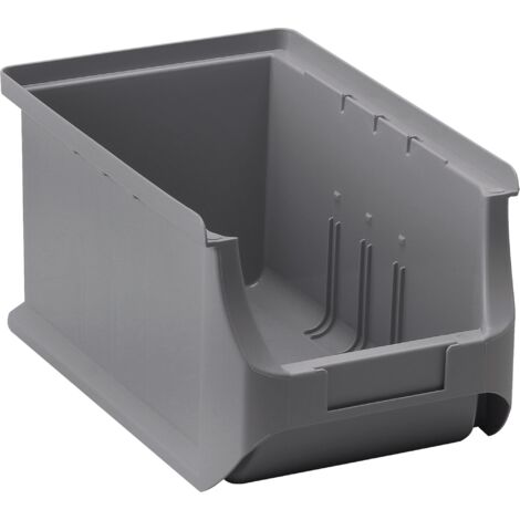 Boîte de stockage professionnelle ProfiPlus L235xL150xH125mm PP gris empilable