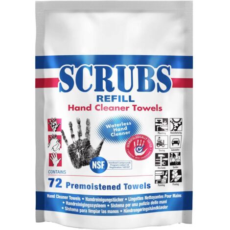 RECHARGES SCRUBS PACK 72 LINGETTES SCRUBS REFILL 042270