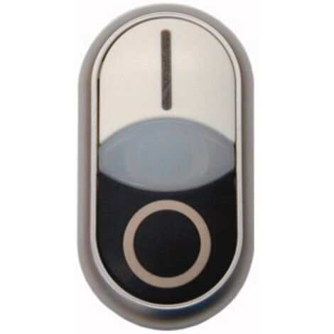 Eaton 284816 M22-DDLF-WS-X1/X0 Bouton-poussoir à double touche collerette plastique 1 pc(s) (1/4)