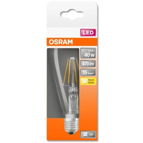 OSRAM - Led edison clair filament 4 w e27 470lm 2700K chaud (1/5)