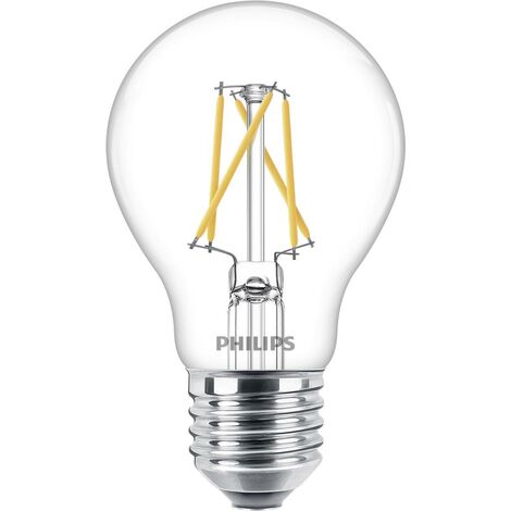 Philips LED 77213001 LED CEE F (A - G) E27 forme de poire 7.5 W, 3 W, 1.6 W = 60 W, 30 W, 16 W blanc chaud (Ø x L) 6 cm x 10.4 cm à intensité varia A866692 (1/10)