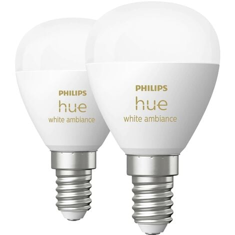 Philips Hue kit de démarrage ampoule LED E27 9W dimmable 2 pièces