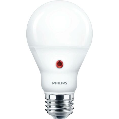 Philips LED 78269600 LED CEE F (A - G) 7.5 W = 60 W blanc chaud (Ø x L) 6.2 cm x 11.4 cm avec capteur de lumière du jour 1 pc(s) A001492