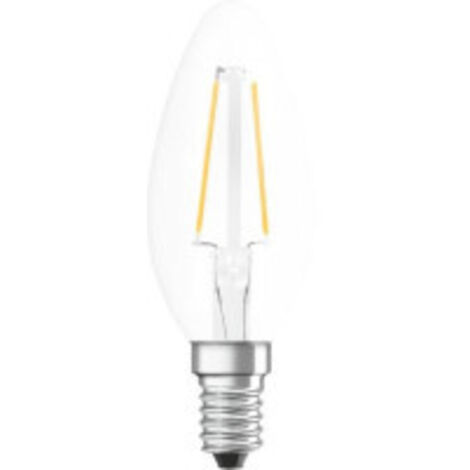 OSRAM HOMELIGHTING 4058075436688 LED CEE F (A - G) E14 forme de flamme 2.5 W = 25 W blanc chaud (Ø x L) 35 mm x 100 mm 1 pc(s) A679022 (1/5)