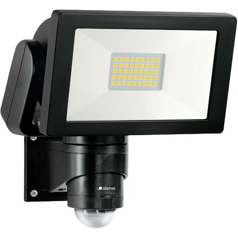 Steinel – Projecteur LED extérieur 2704 lm 29,5 W – Détecteur de mouvement 240° – Couleur 4000 K – Aluminium noir (1/4)