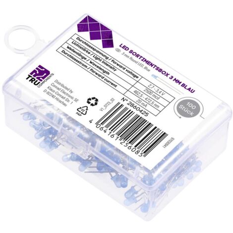 LED 3mm Précâblé 12V Bleu Diffusant - Foto 6