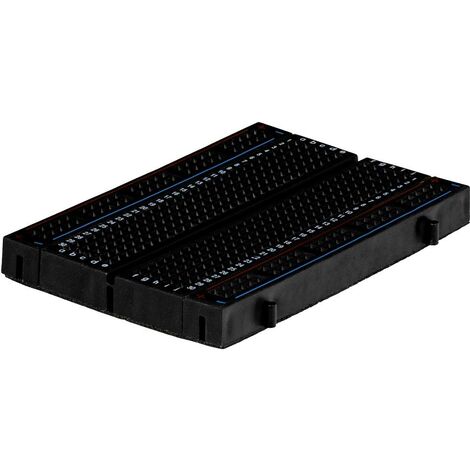 Joy-it RB-Breadboard3-B Platine enfichable autocollant noir Nbr total de pôles 400 (L x l x H) 84 x 54 x 10 mm 1 pc(s) R009552 (1/2)