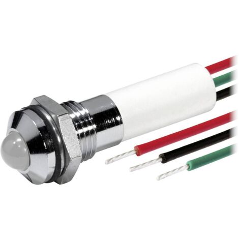 Voyant de signalisation LED CML 19TR0A12/6 rouge, vert, jaune 12 V/DC 1 pc(s) R062292
