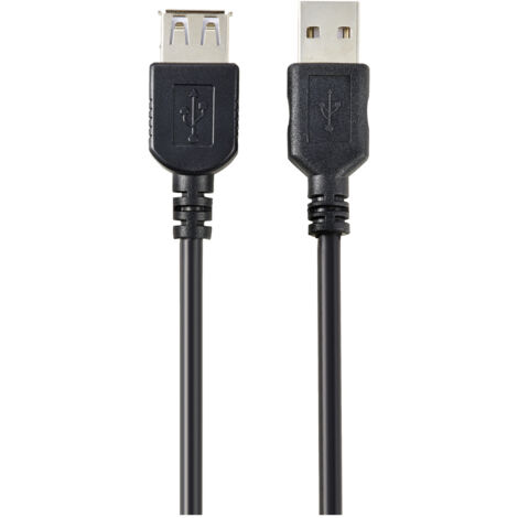 Câble USB A Femelle 0,3 M - 2 Pièces - 22AWG - 12V 3A - Pour Alimentation Ou Extension
