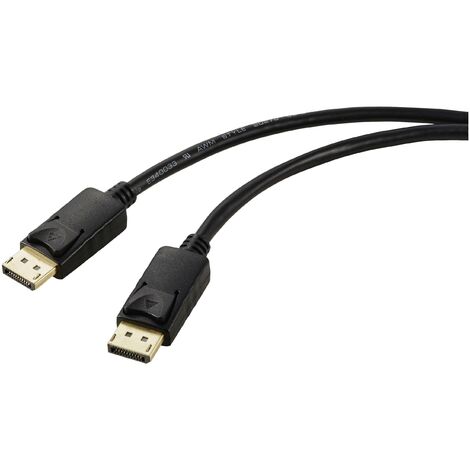 Renkforce DisplayPort Câble de raccordement Fiche mâle DisplayPort, Fiche mâle DisplayPort 2.00 m noir Câble DisplayPort C634342