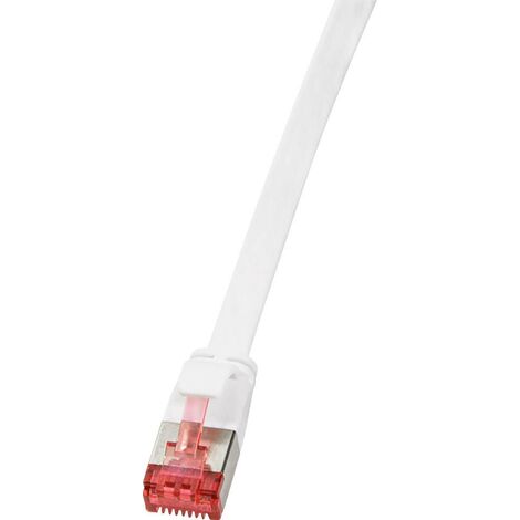 LogiLink CF2031S RJ45 Câble réseau, câble patch CAT 6 U/FTP 1.00 m blanc contacts dorés 1 pc(s) (1/3)