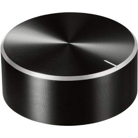 TRU COMPONENTS TC-11696532 Tête de bouton rotatif avec marquage noir (Ø x H) 48 mm x 19 mm aluminium, plastique 1 pc(s) R519222 (1/4)