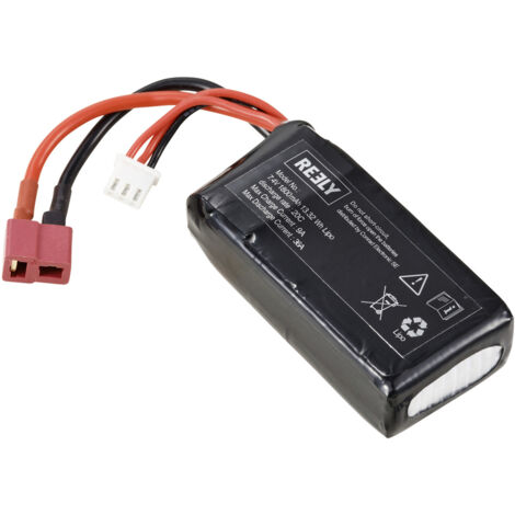 Reely Pack Batterie LiPo 7.4V 1000mAh – 2 Cellules 25C – Softcase – Pour Drones Et RC