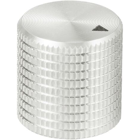 TRU COMPONENTS TC-11613848 Tête de bouton rotatif avec marquage argent (Ø x H) 17 mm x 17 mm aluminium 1 pc(s) R721852 (1/4)
