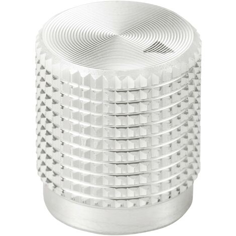 TRU COMPONENTS TC-11613880 Tête de bouton rotatif avec marquage argent (Ø x H) 14 mm x 16 mm aluminium 1 pc(s) R721472 (1/4)