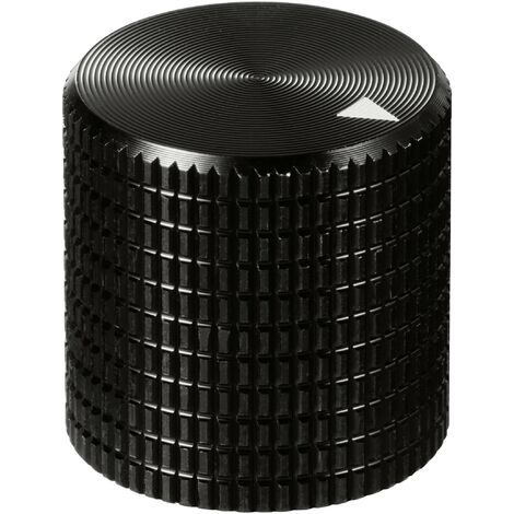 TRU COMPONENTS TC-11613844 Tête de bouton rotatif avec marquage noir (Ø x H) 17 mm x 17 mm aluminium 1 pc(s) R721892 (1/4)