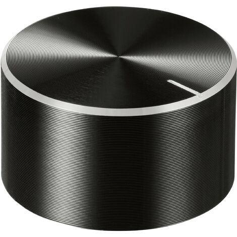 TRU COMPONENTS TC-11696508 Tête de bouton rotatif avec marquage noir (Ø x H) 30 mm x 17 mm aluminium, plastique 1 pc(s) R519542 (1/4)
