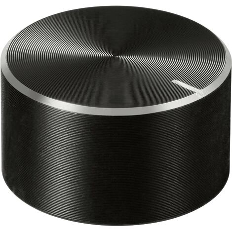 TRU COMPONENTS TC-11696460 Tête de bouton rotatif avec marquage noir (Ø x H) 23 mm x 13 mm aluminium, plastique 1 pc(s) R519932 (1/4)