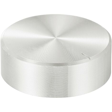 TRU COMPONENTS TC-11696484 Tête de bouton rotatif avec marquage argent (Ø x H) 29 mm x 10 mm aluminium, plastique 1 pc(s) R519592 (1/4)