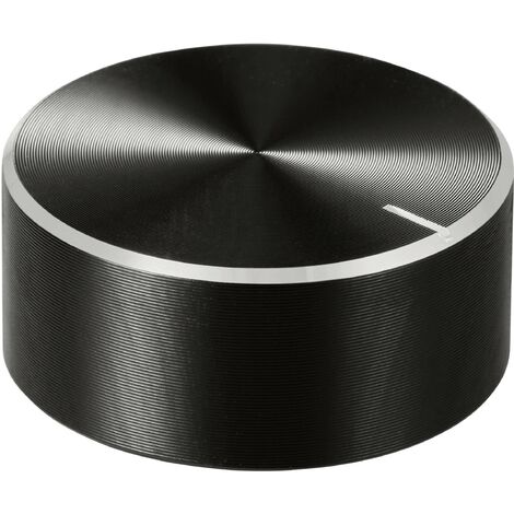 TRU COMPONENTS TC-11696500 Tête de bouton rotatif avec marquage noir (Ø x H) 30 mm x 13 mm aluminium, plastique 1 pc(s) R519532 (1/4)
