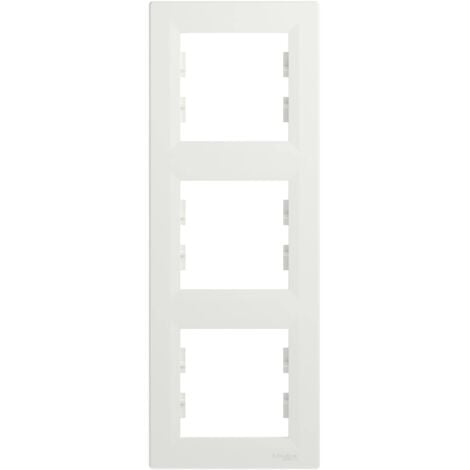 Schneider Electric Asfora EPH5800421D Cadre Horizontal à 4 Prises Pour Interrupteur/prise Blanc