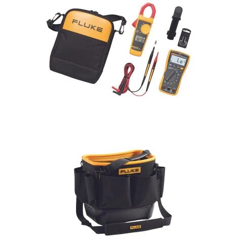 Fluke 117/323/TB25 Multimètre , Pince ampèremétrique numérique avec câble de test, avec trousse CAT III 600 V Affichage (nombre de points): 6000 V989203