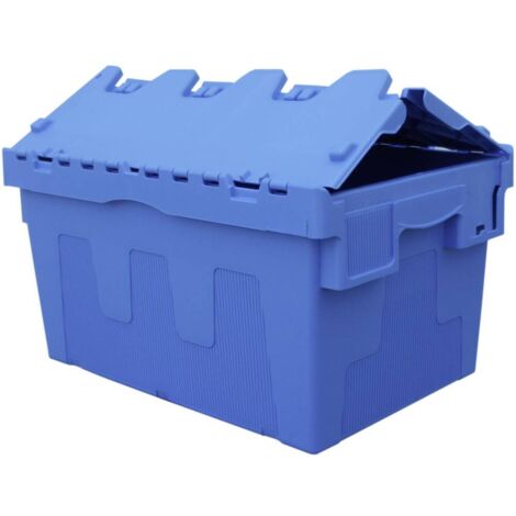 Bac navette avec couvercle – Bac palettisable – Résistance aux chocs – Qualité alimentaire – Dimensions 600x400x320mm – Viso (1/8)