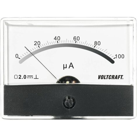 VOLTCRAFT AM-86X65/100µA AM-86X65/100µA Appareil de mesure à encastrer AM-86X65/100µA/DC 100 µA Bobi