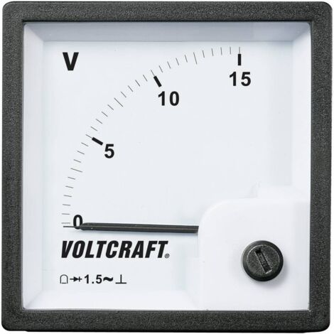 VOLTCRAFT AM-72x72/15V AM-72x72/15V Appareil de mesure analogique encastrable AM-72x72/15V 15 V Bobi (1/3)