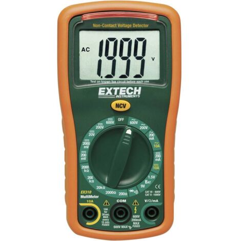 Extech EX310 Multimètre numérique CAT III 600 V Affichage (nombre de points): 2000 Q55595 (1/2)