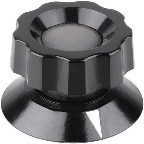Tête de bouton rotatif Mentor 475.61 avec pointeur noir (Ø x H) 42 mm x 28 mm 1 pc(s) Q62394 (1/5)