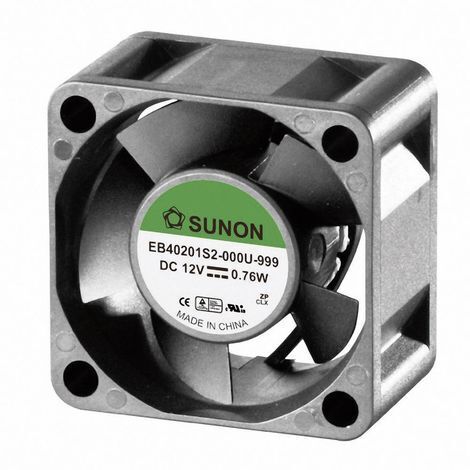 Sunon EE40201S2-1000U-999 Ventilateur axial 12 V/DC 13.08 m³/h (L x l x H) 40 x 40 x 20 mm