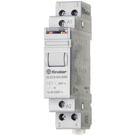 Télérupteur pour profilé Finder 20.22.8.230.4000 2 NO (T) 230 V/AC 16 A 4000 VA 1 pc(s) S72964 (1/3)