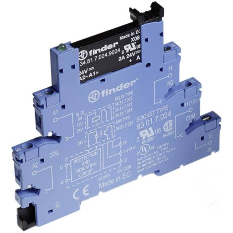 Finder Relais à semi-conducteurs 38.81.7.024.8240 2 A Tension de contact (max.): 240 V/AC 1 pc(s) S72584 (1/3)