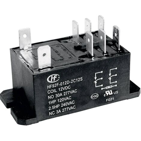 Hongfa HF92F-012D-2A21S Relais enfichable 12 V/DC 30 A 2 NO (T) 1 pc(s) S74380