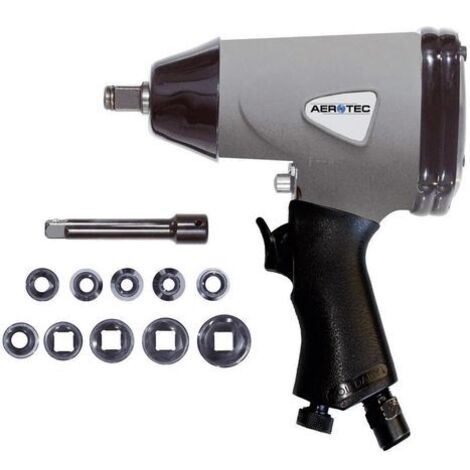 Wiltec Jeu de 4 Outils pneumatiques – Pistolet de gonflage – Pistolet de soufflage – Tuyau spiralé – Manomètre – Accessoires pour compresseur Air comprimé