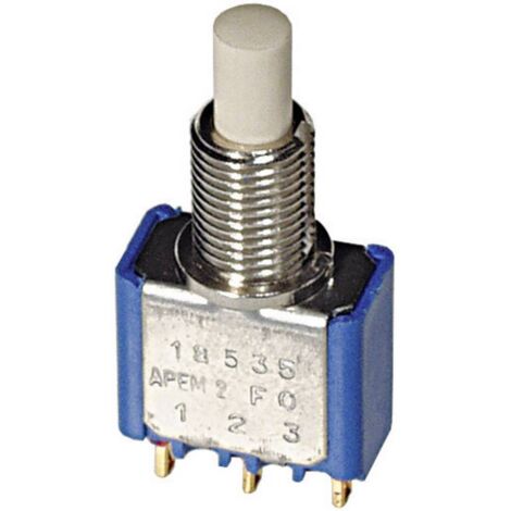 BOUTON POUSSOIR APEM 18545CD 30 V/DC 0.1 A 2 X ON/(ON) MOMENTANÉ 1 PC(S) (1/3)