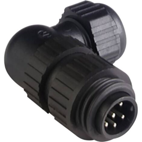 COSSE CYLINDRIQUE MÂLE SÉRIE (CONNECTEUR ROND): CA HIRSCHMANN CA 6 W LS 934 130-100-1 MÂLE, COUDÉ NOMBRE TOTAL DE PÔLES: 6 + PE (1/3)