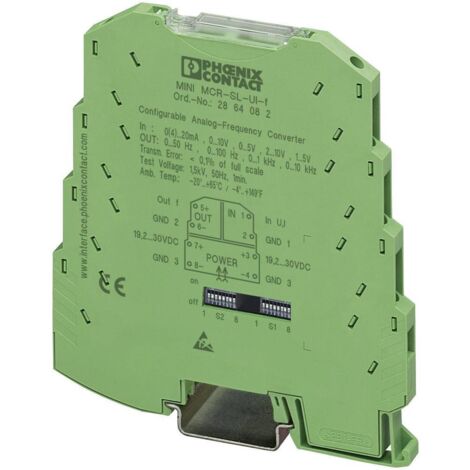Convertisseur de fréquence analogique Contenu: 1 pc(s) Phoenix Contact MINI MCR-SL-UI-F 2864082 (1/2)