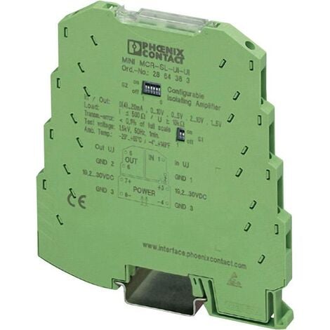 Amplificateur séparateur MCR 3 voies Contenu: 1 pc(s) Phoenix Contact MINI MCR-SL-UI-UI-NC 2864150 D11288