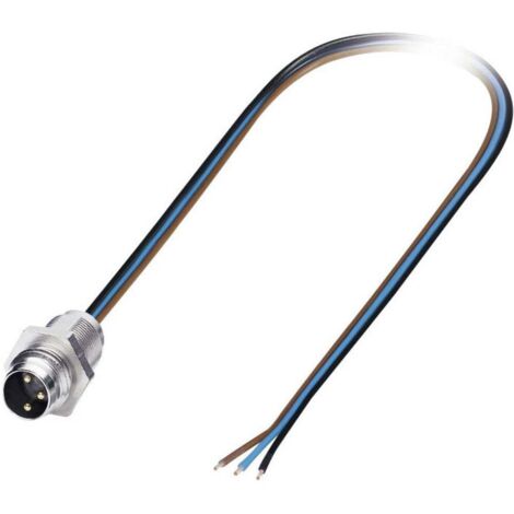 Embase mâle M8 pour capteurs/actionneurs Phoenix Contact SACC-E-M 8MS-3CON-M8/0,5 1500334 Contenu: 1 pc(s) D14603 (1/4)