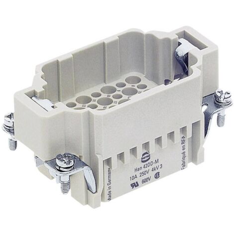 HARTING 09160423001 Insert mâle Han® DD 42 + PE à sertir 1 pc(s) D10839 (1/3)