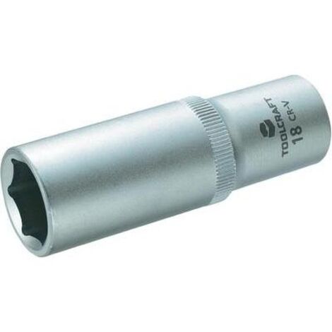 DOUILLE 12,5 MM (1/2'') TOOLCRAFT 816183 1/2'' (12.5 MM) 18 MM 18 MM LONGUEUR 77 MM (1/3)
